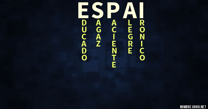Acróstico espai