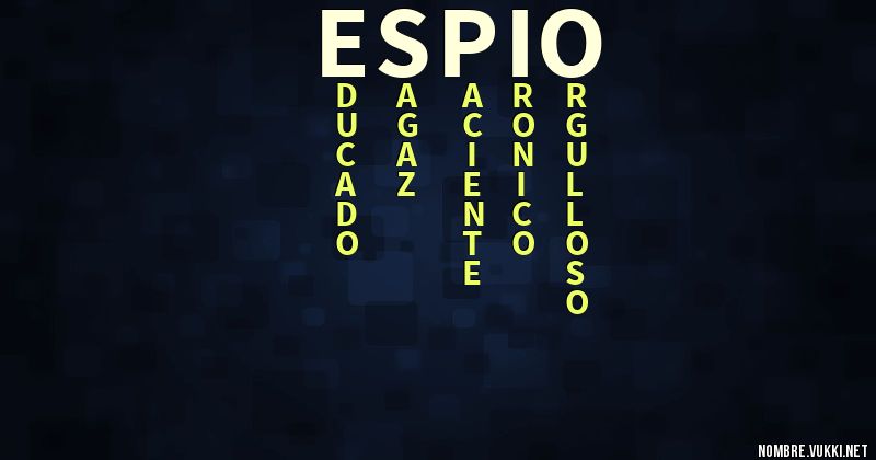 Acróstico espio