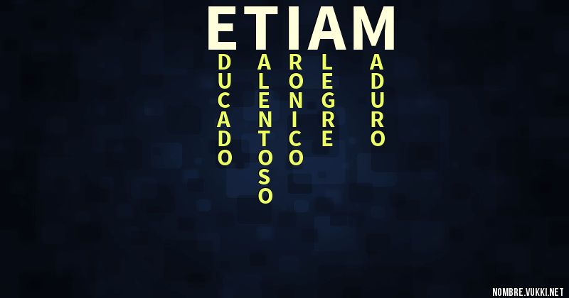 Acróstico etiam