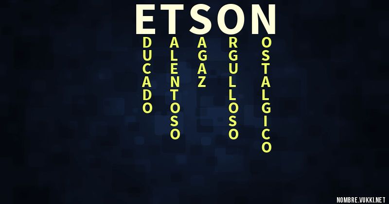 Acróstico etson