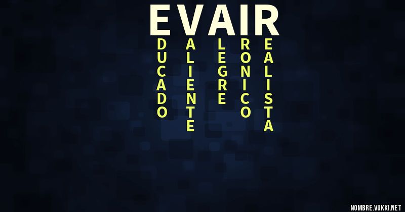 Acróstico evair