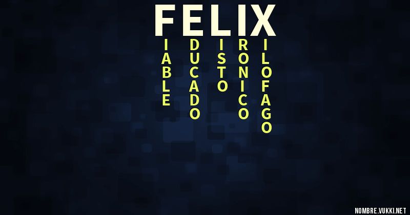 Acróstico félix