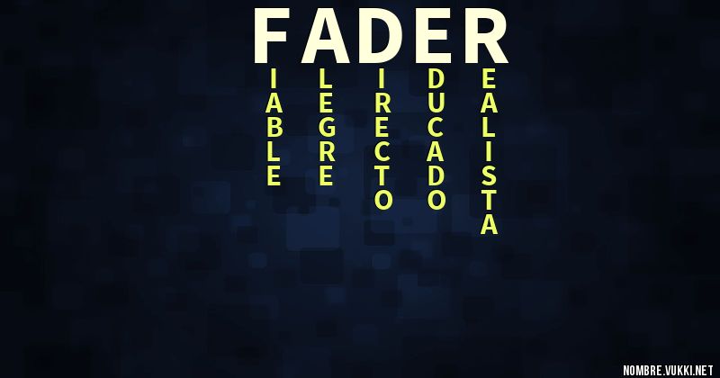 Acróstico fader