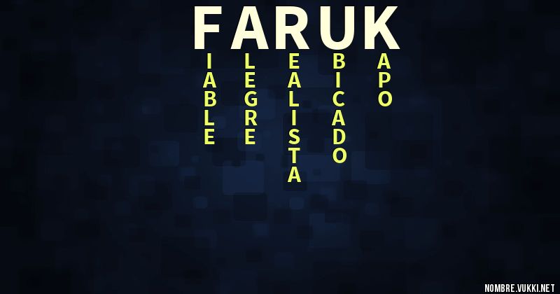 Acróstico faruk