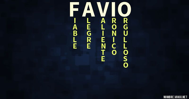 Acróstico favio