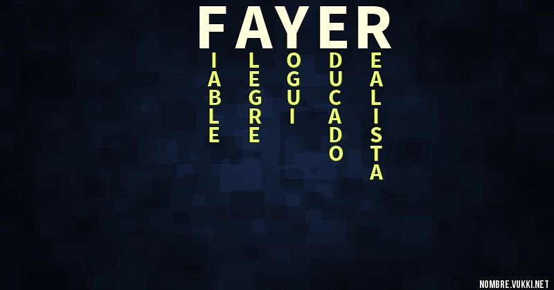 Acróstico fayer