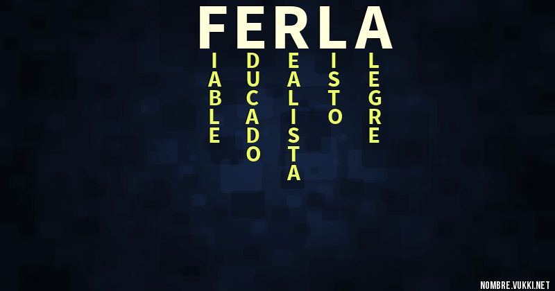 Acróstico ferla