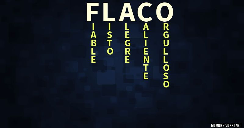 Acróstico flaco