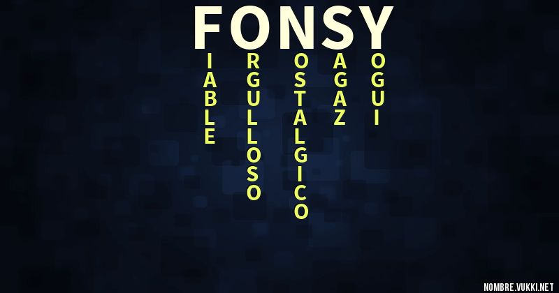 Acróstico fonsy