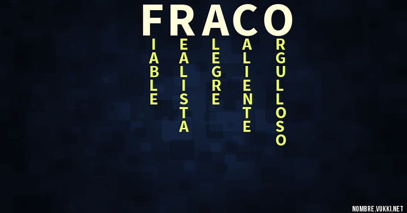 Acróstico fraco