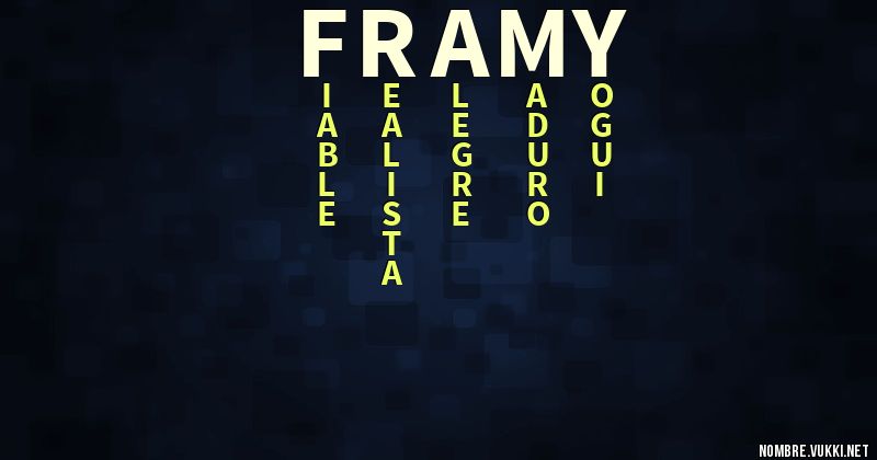 Acróstico framy