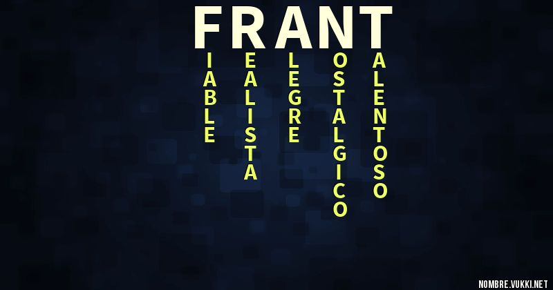 Qué significa frant