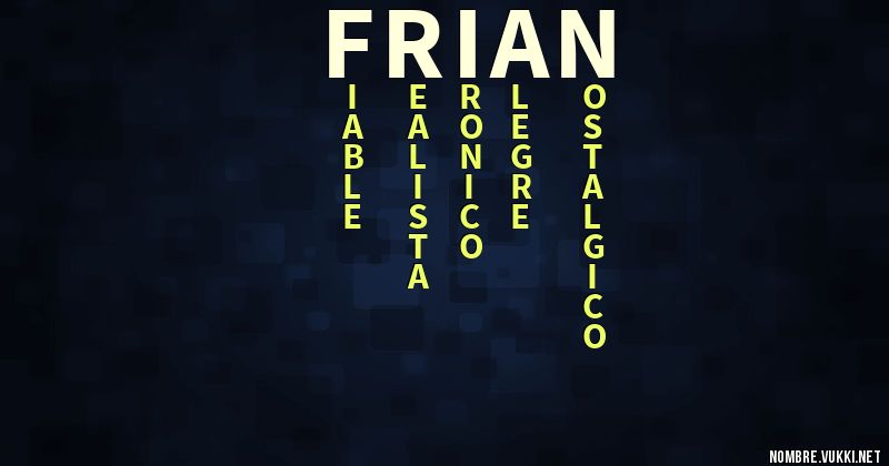 Acróstico frian