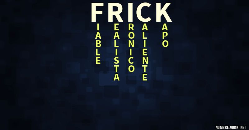 Acróstico frick