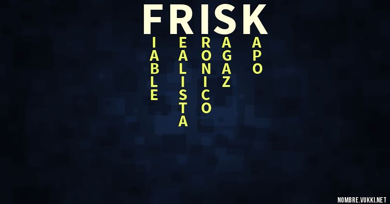 Acróstico frisk