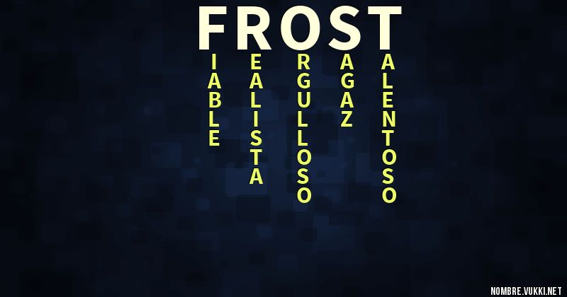 Acróstico frost