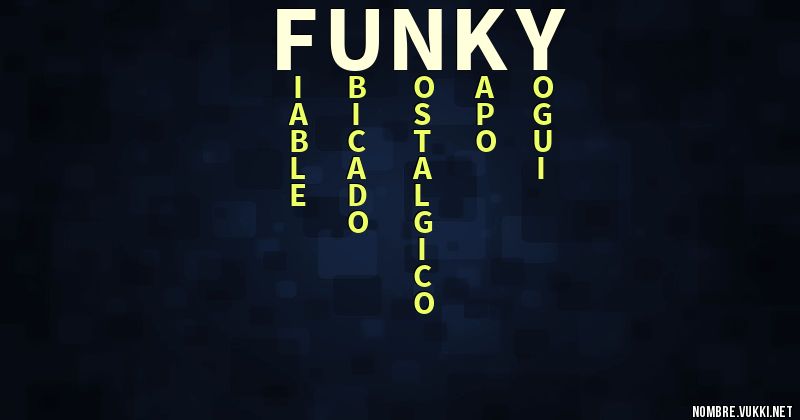 Acróstico funky