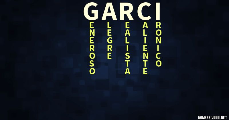 Acróstico garci