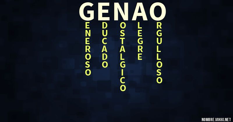 Acróstico genao