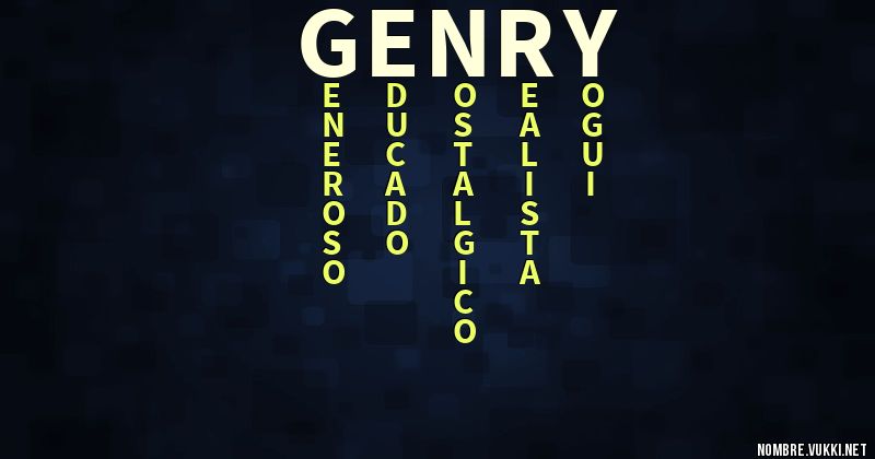 Acróstico genry