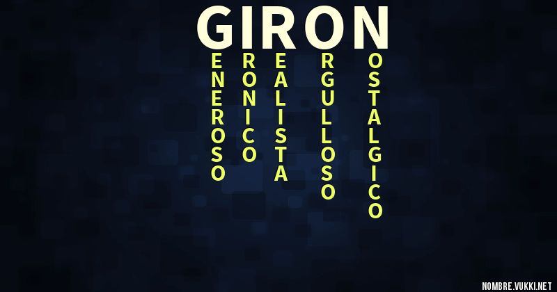 Acróstico giron