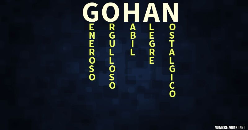 Acróstico gohan