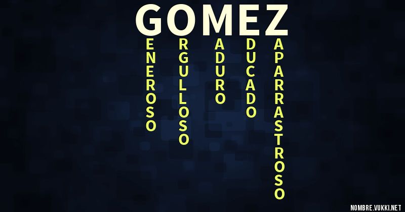 Acróstico gomez