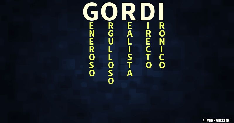 Acróstico gordi