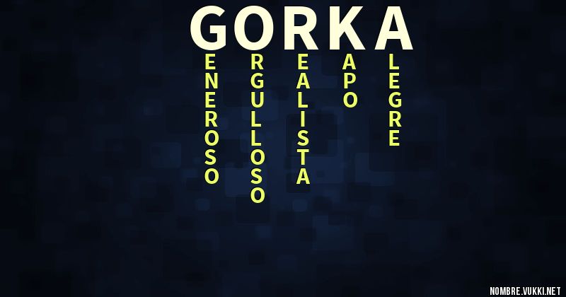 Acróstico gorka