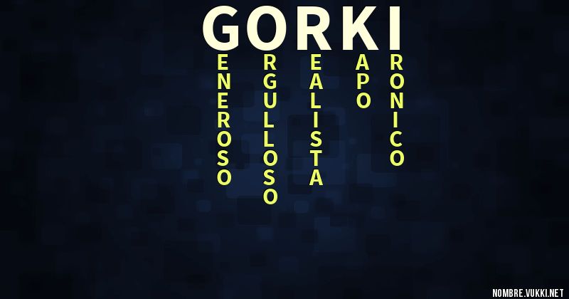Acróstico gorki