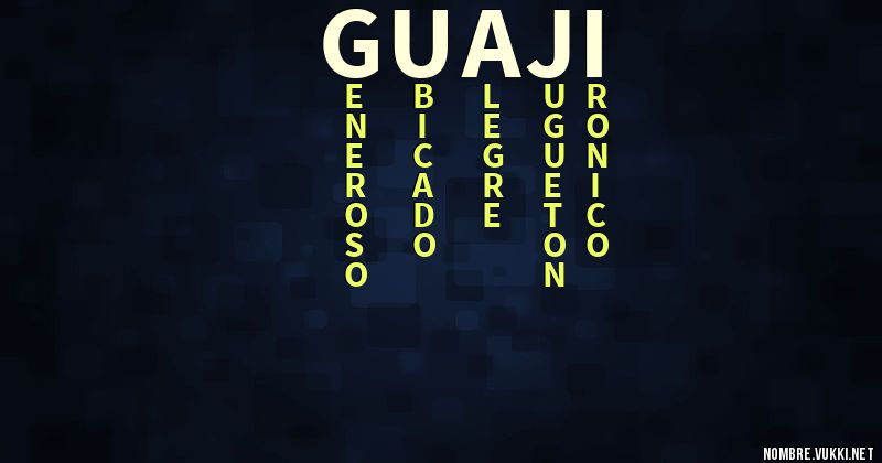 Acróstico guaji