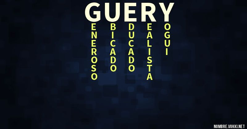 Acróstico guery