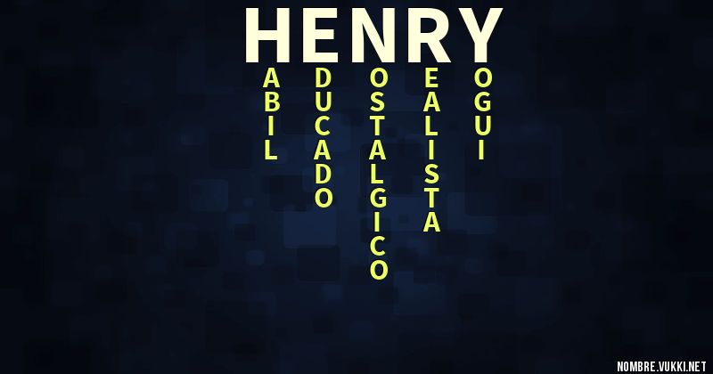 Acróstico h4enry