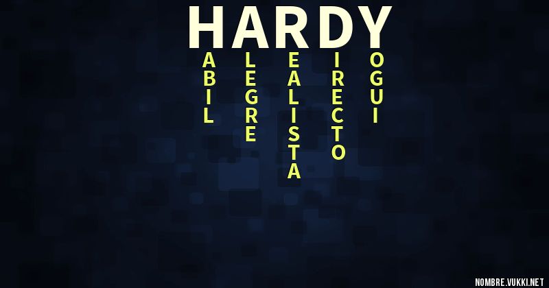 Acróstico hardy