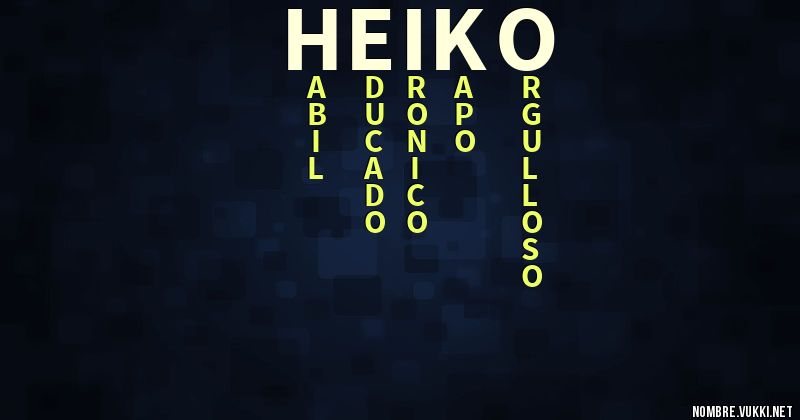 Acróstico heiko