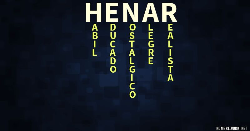 Acróstico henar