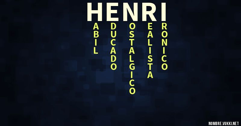 Acróstico henri