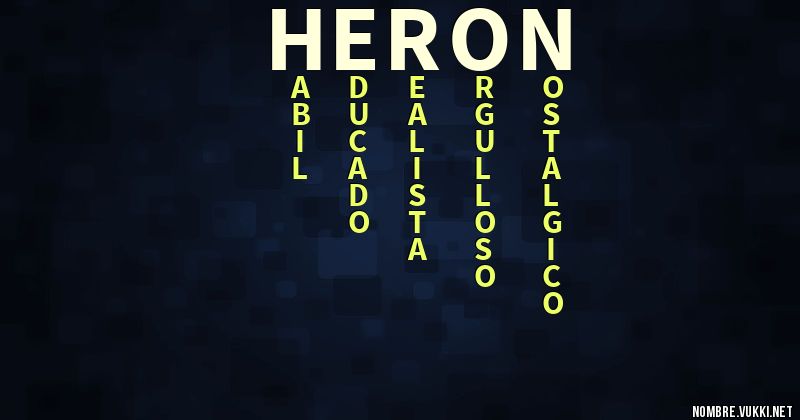 Acróstico herón