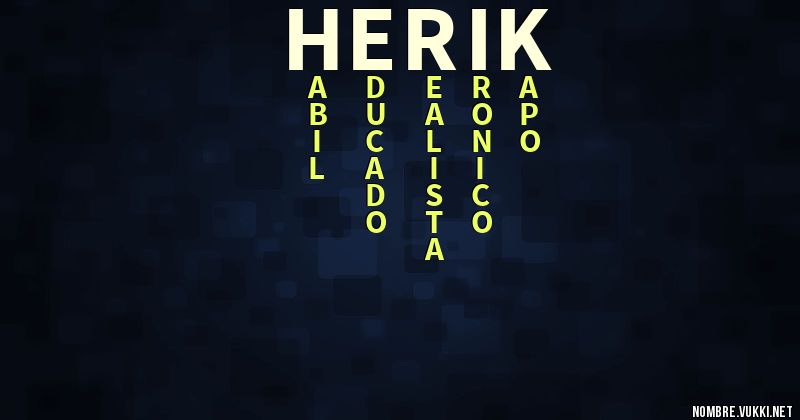 Acróstico herik