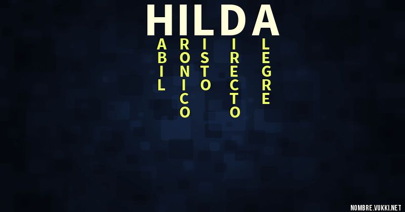 Acróstico hilda