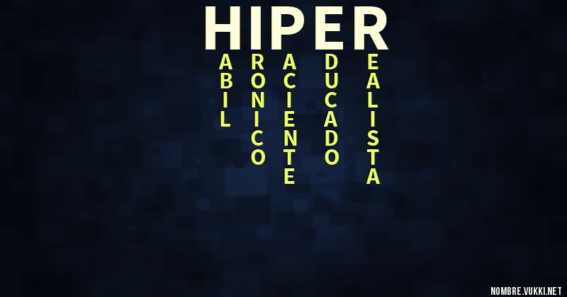 Acróstico hiper