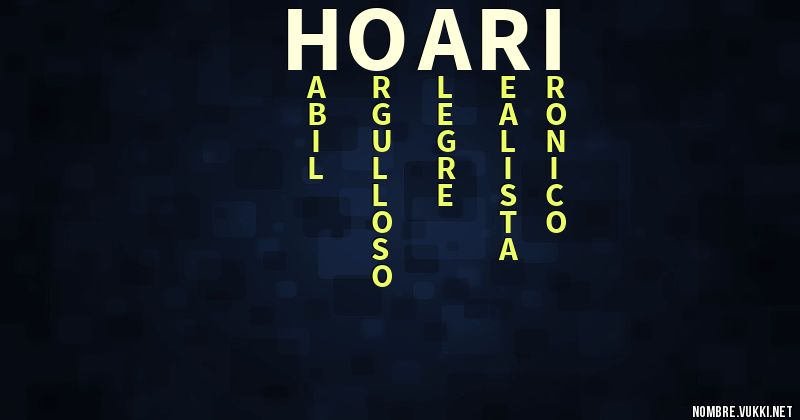 Acróstico hoari