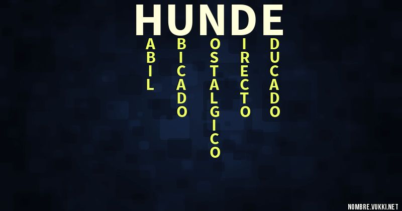 Acróstico hunde