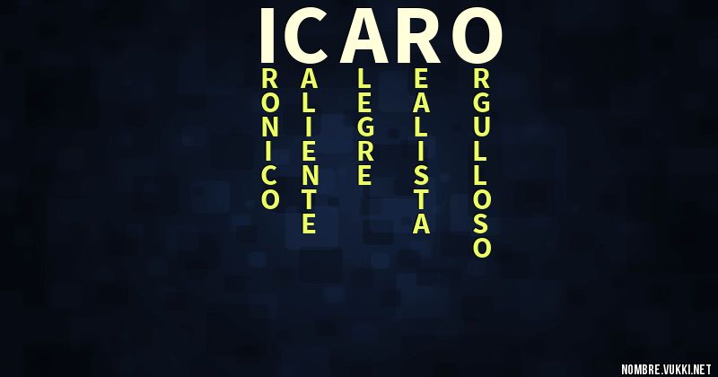 Acróstico icaro