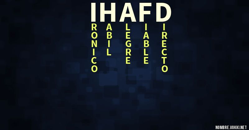 Acróstico ihafd