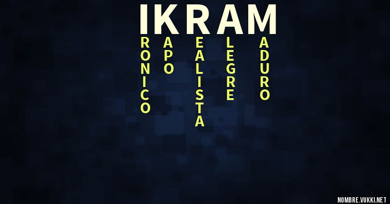 Acróstico ikram