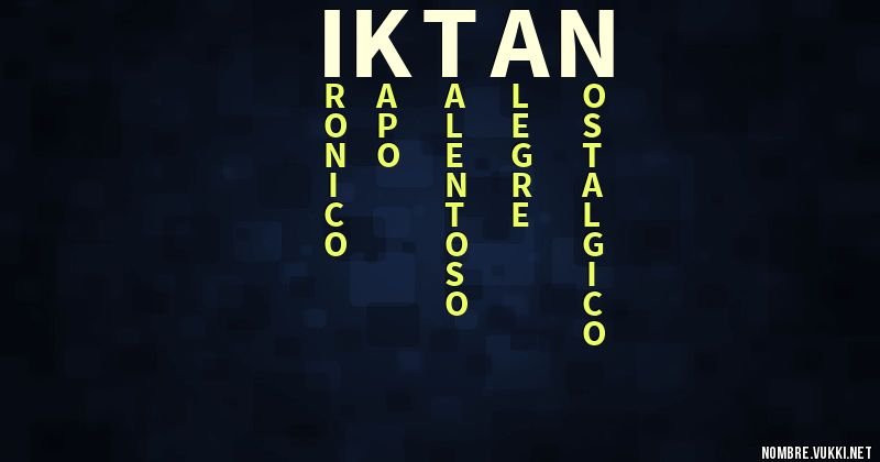 Acróstico iktan