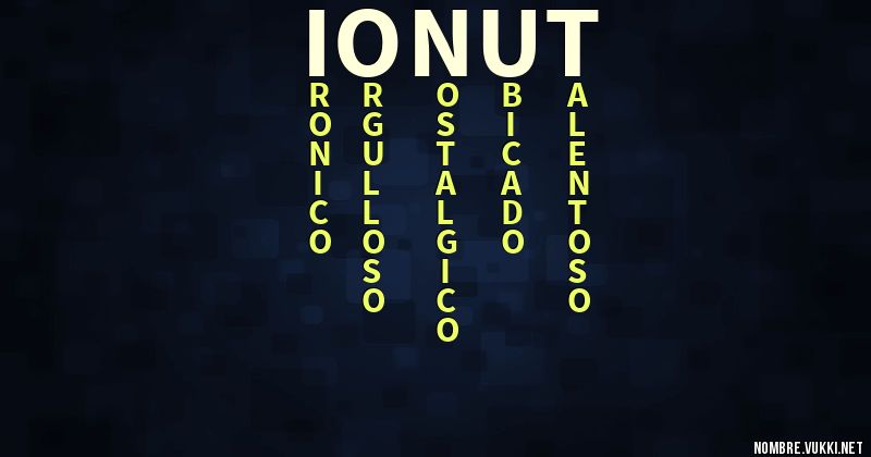 Acróstico ionut
