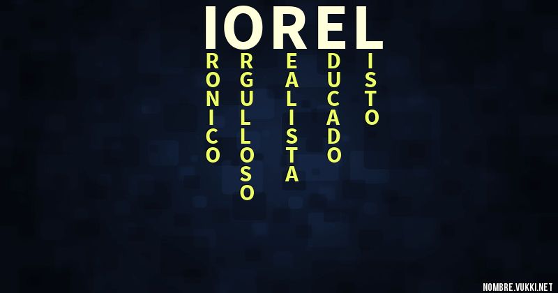 Acróstico iorel