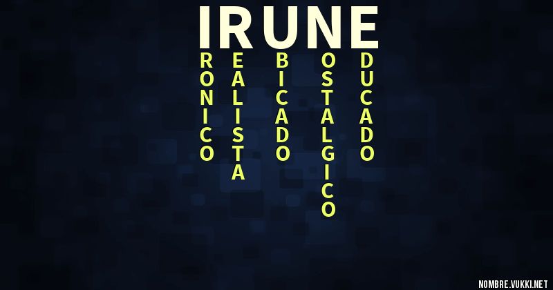 Acróstico irune